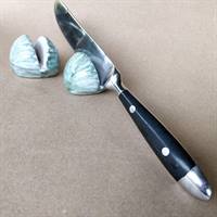2 stk. musling knivholder, fra Laholm, Sverige.